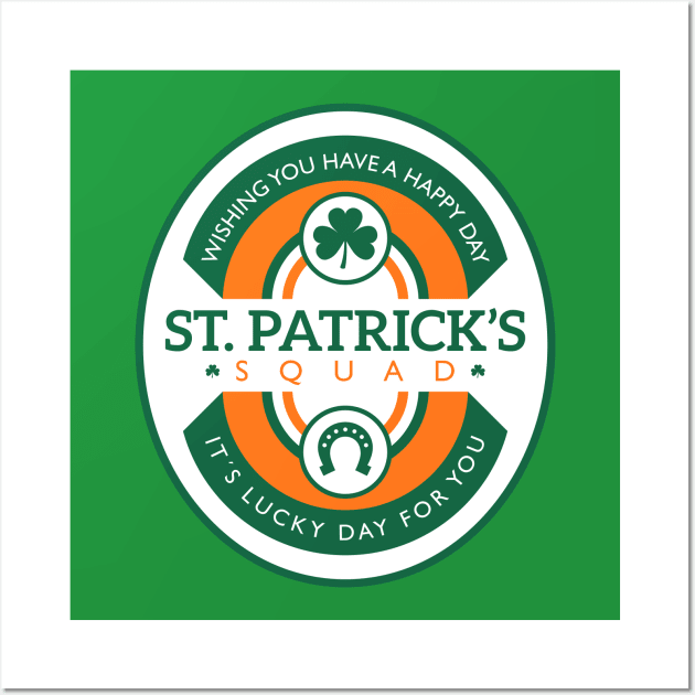 St Patricks day squad - Its a lucky day for you Wall Art by Sachpica